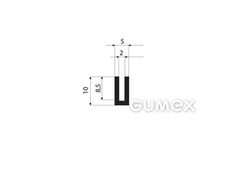 GUMMIPROFILE U-FORM - EPDM